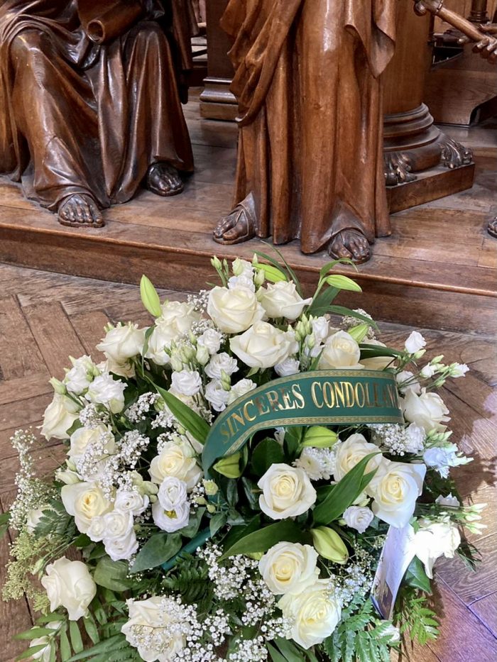 bouquet blanc deuil Saint Cloud le Chapelin Fretz